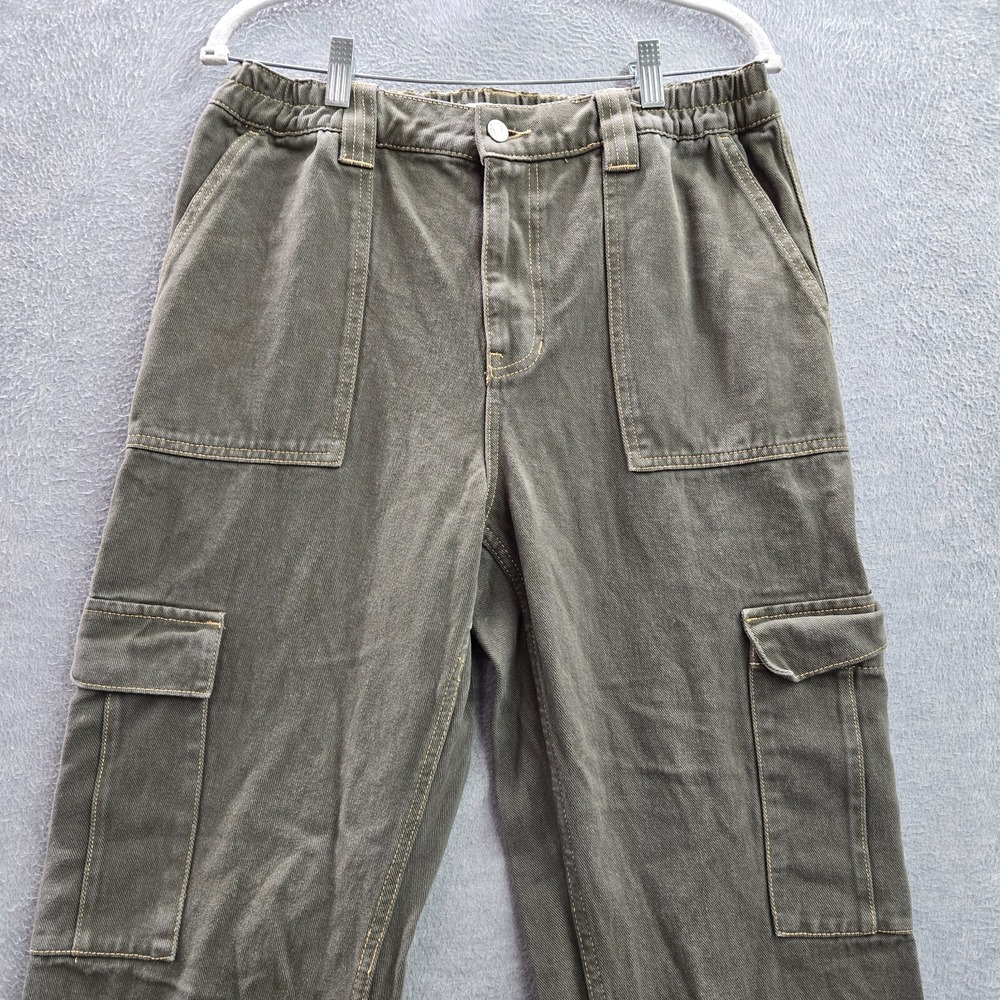 PACSUN‎ Men Pants L Green Cargo Cotton Outdoor Workwear Y2K